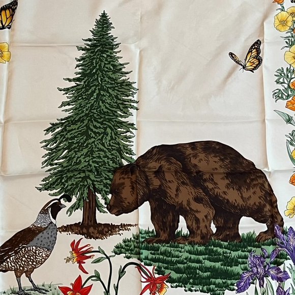 Vintage Cecy Jones Silk Scarf - Picture 2 of 5